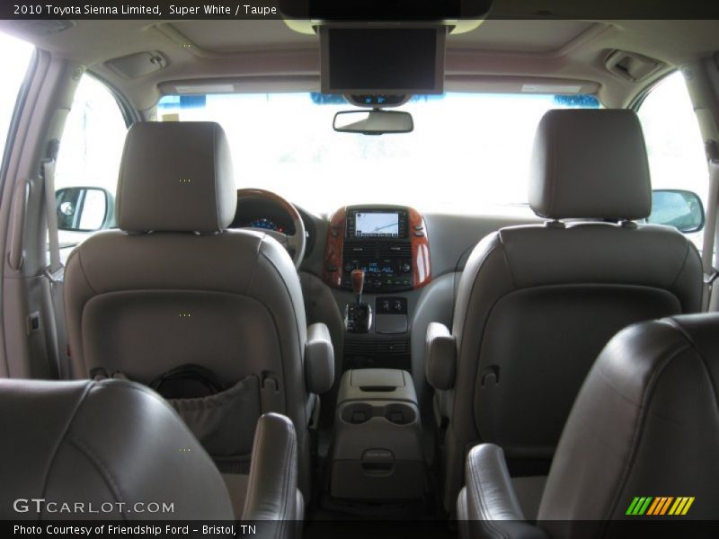 Super White / Taupe 2010 Toyota Sienna Limited