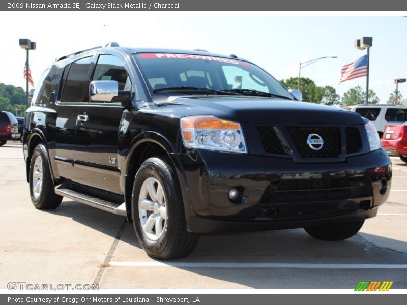 Galaxy Black Metallic / Charcoal 2009 Nissan Armada SE
