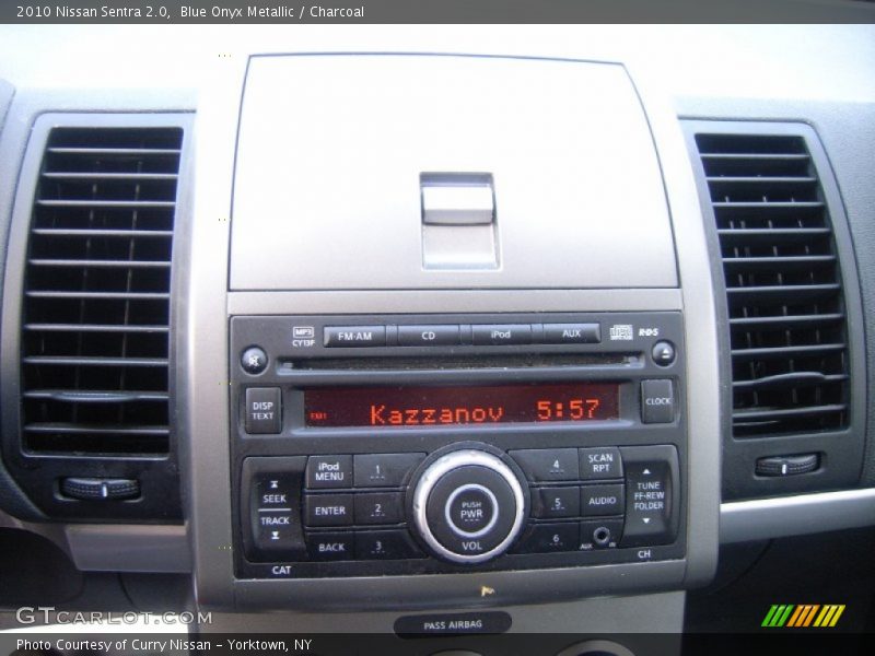 Blue Onyx Metallic / Charcoal 2010 Nissan Sentra 2.0