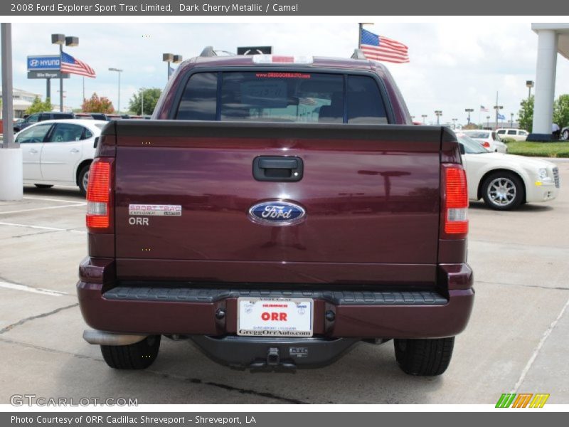 Dark Cherry Metallic / Camel 2008 Ford Explorer Sport Trac Limited