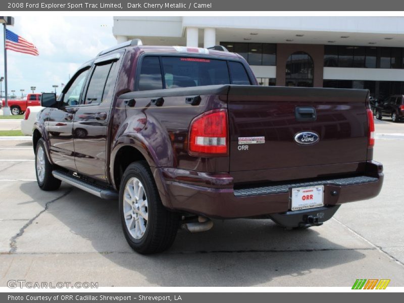 Dark Cherry Metallic / Camel 2008 Ford Explorer Sport Trac Limited