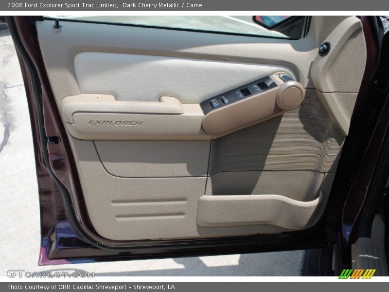 Dark Cherry Metallic / Camel 2008 Ford Explorer Sport Trac Limited
