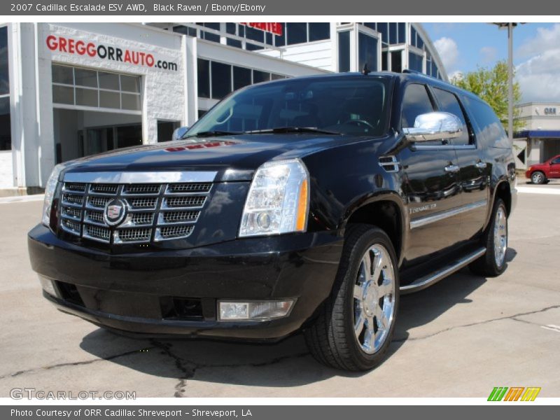 Black Raven / Ebony/Ebony 2007 Cadillac Escalade ESV AWD