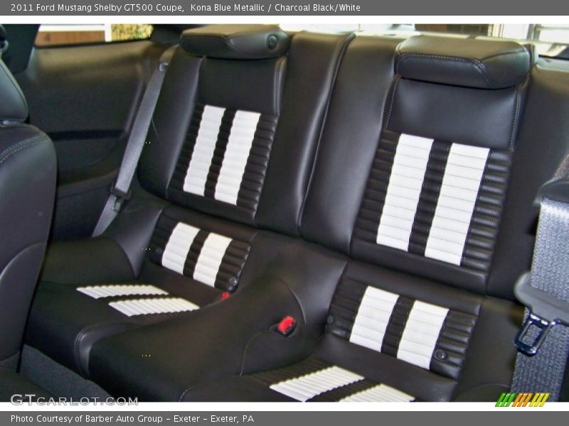 Kona Blue Metallic / Charcoal Black/White 2011 Ford Mustang Shelby GT500 Coupe