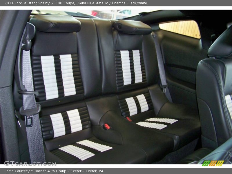 Kona Blue Metallic / Charcoal Black/White 2011 Ford Mustang Shelby GT500 Coupe