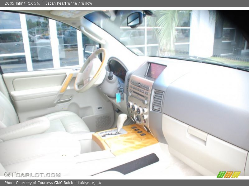 Tuscan Pearl White / Willow 2005 Infiniti QX 56