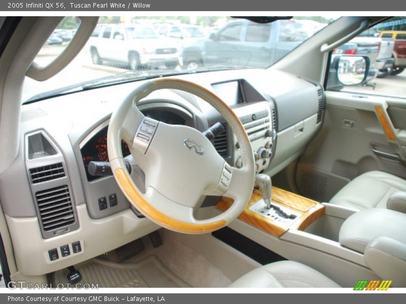 Tuscan Pearl White / Willow 2005 Infiniti QX 56
