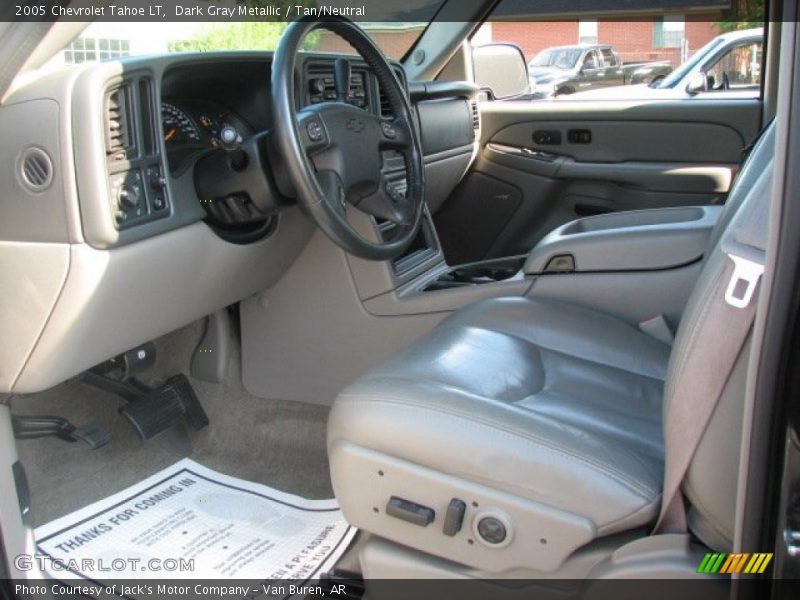 Dark Gray Metallic / Tan/Neutral 2005 Chevrolet Tahoe LT