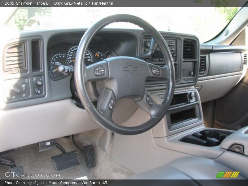 Dark Gray Metallic / Tan/Neutral 2005 Chevrolet Tahoe LT
