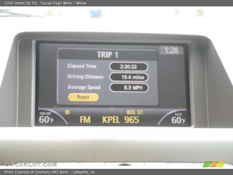 Tuscan Pearl White / Willow 2005 Infiniti QX 56