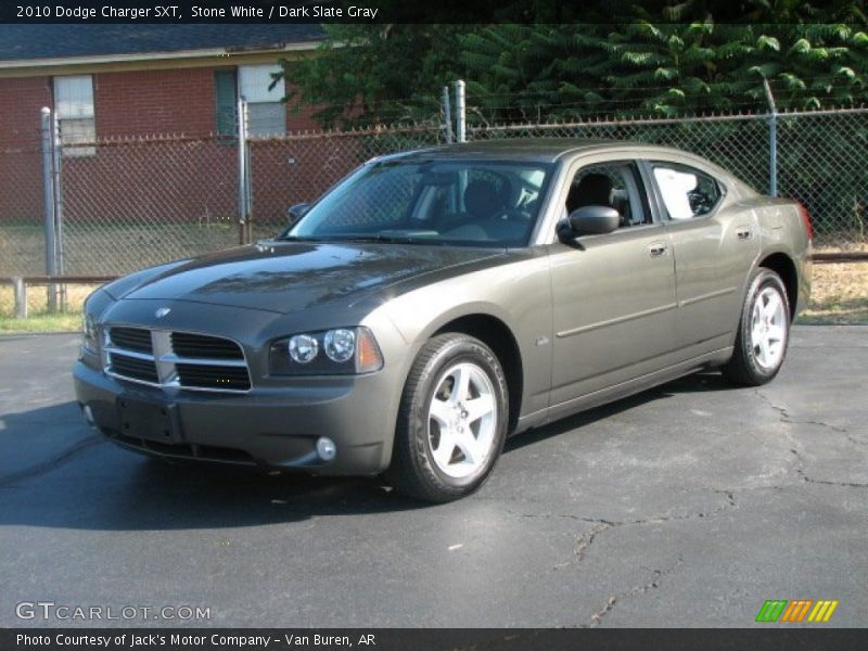 Stone White / Dark Slate Gray 2010 Dodge Charger SXT