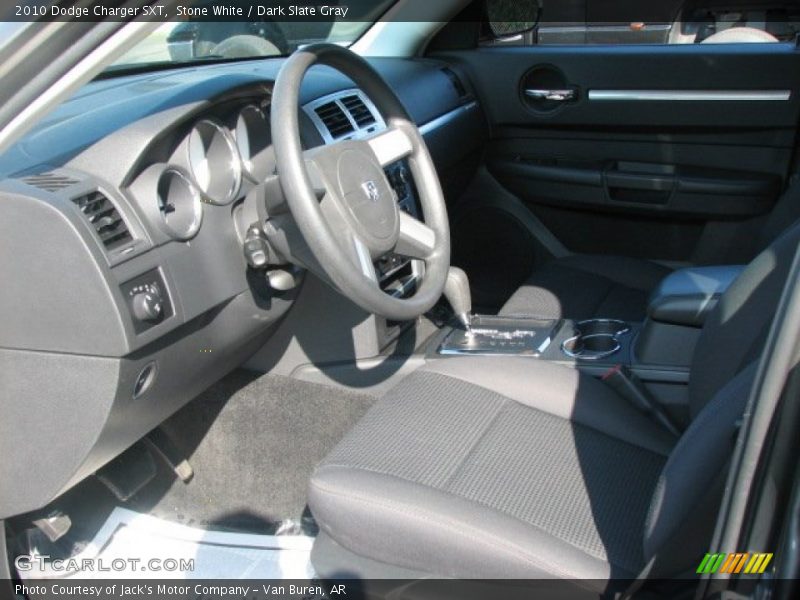 Stone White / Dark Slate Gray 2010 Dodge Charger SXT