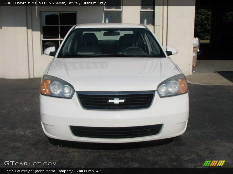 White / Titanium Gray 2006 Chevrolet Malibu LT V6 Sedan