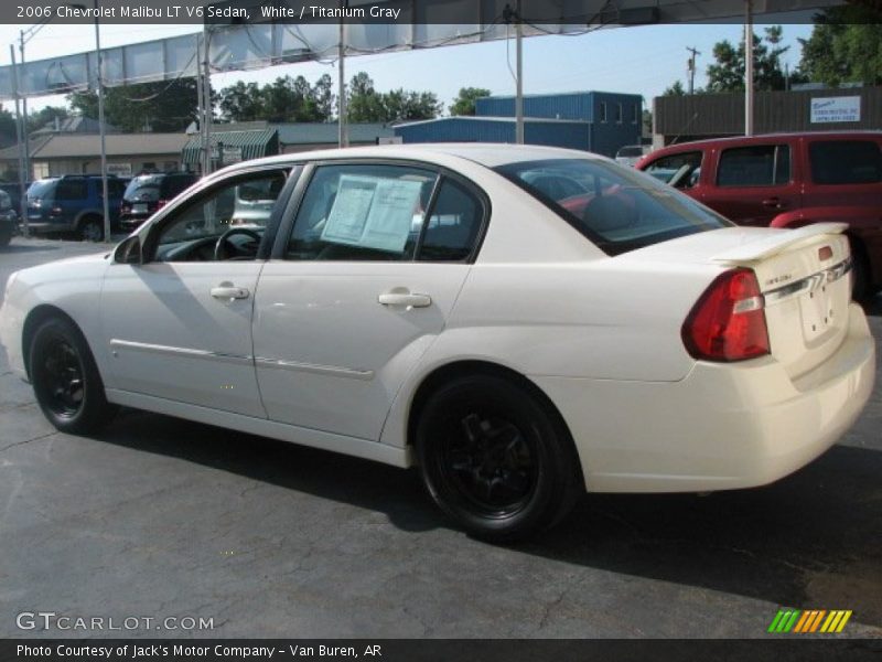White / Titanium Gray 2006 Chevrolet Malibu LT V6 Sedan