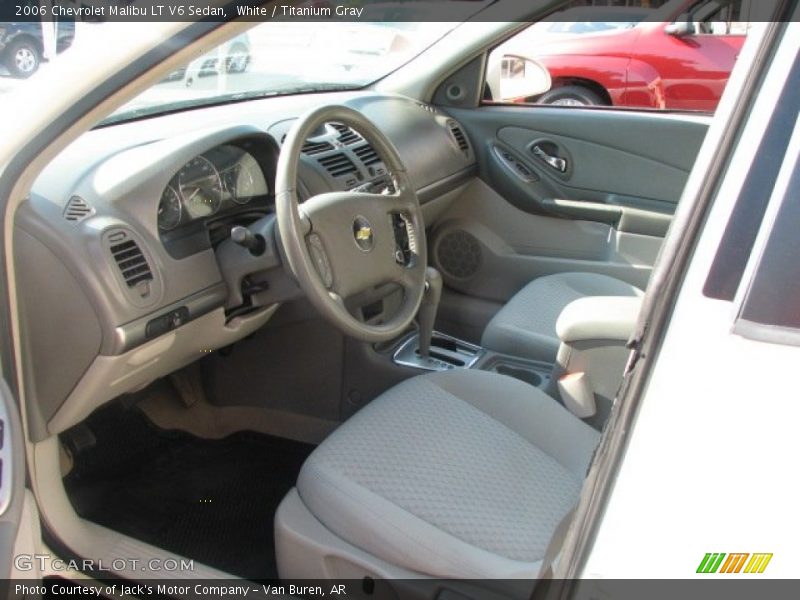 White / Titanium Gray 2006 Chevrolet Malibu LT V6 Sedan