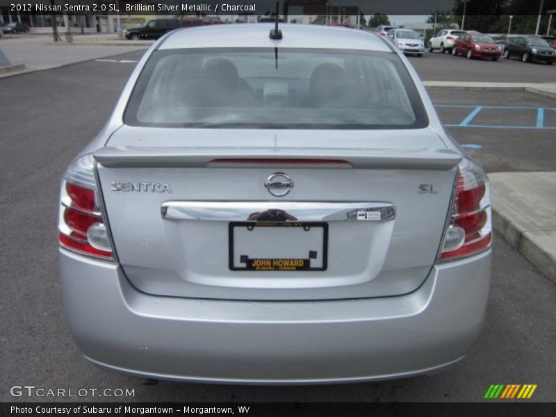 Brilliant Silver Metallic / Charcoal 2012 Nissan Sentra 2.0 SL