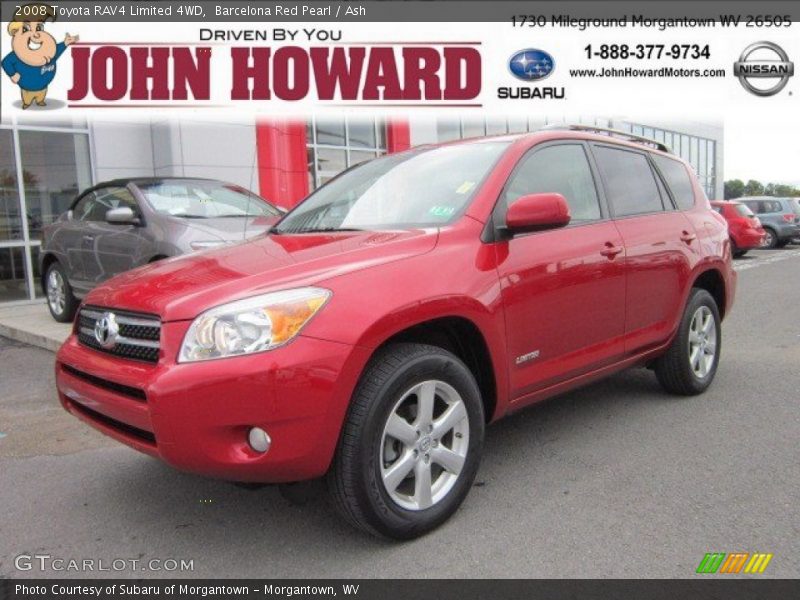 Barcelona Red Pearl / Ash 2008 Toyota RAV4 Limited 4WD