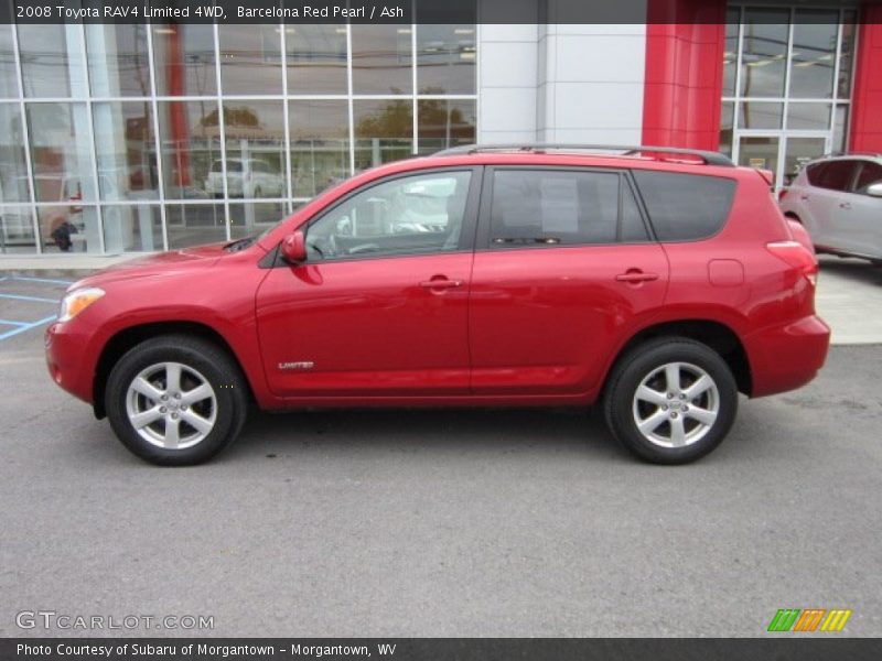 Barcelona Red Pearl / Ash 2008 Toyota RAV4 Limited 4WD
