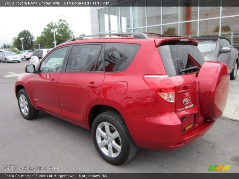 Barcelona Red Pearl / Ash 2008 Toyota RAV4 Limited 4WD