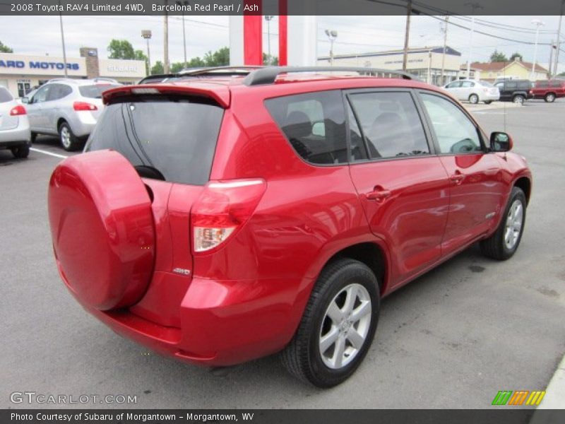 Barcelona Red Pearl / Ash 2008 Toyota RAV4 Limited 4WD