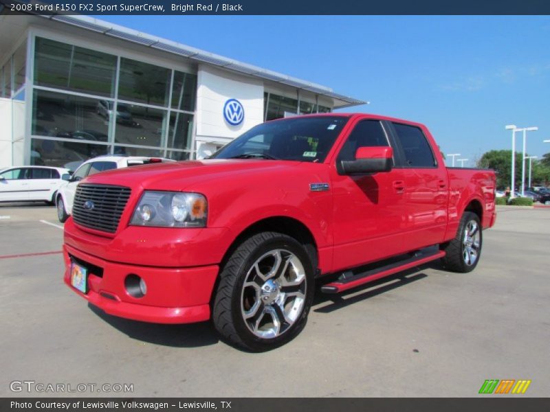 Bright Red / Black 2008 Ford F150 FX2 Sport SuperCrew