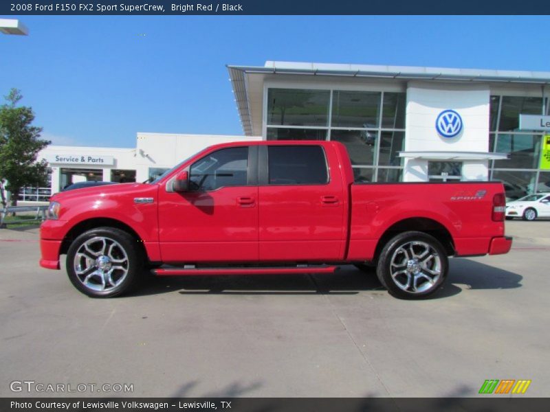 Bright Red / Black 2008 Ford F150 FX2 Sport SuperCrew