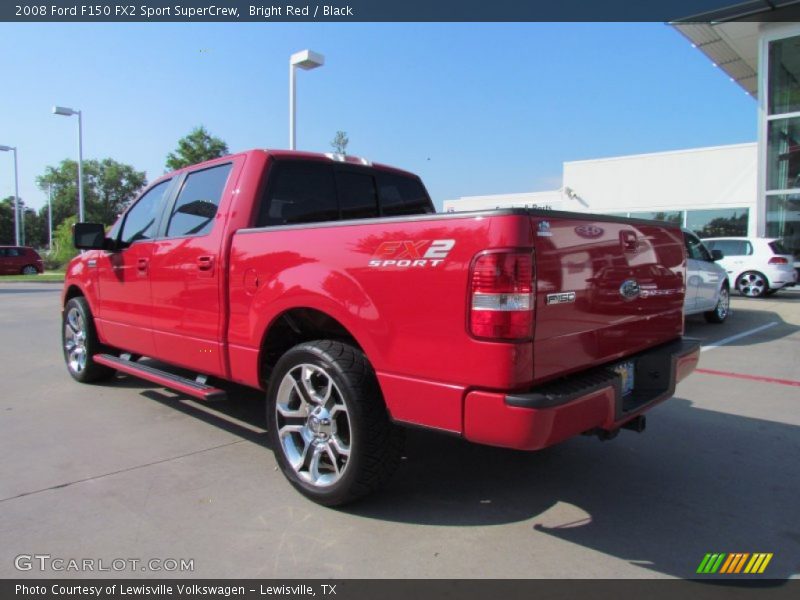 Bright Red / Black 2008 Ford F150 FX2 Sport SuperCrew