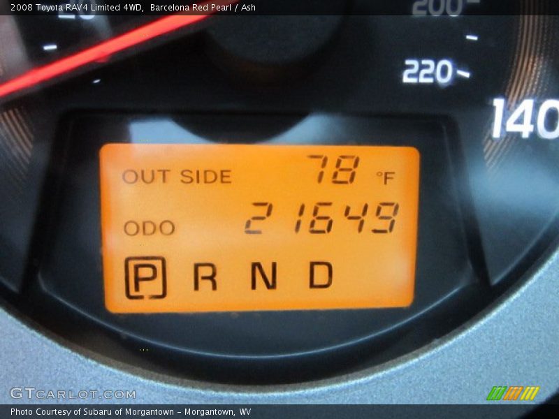 Barcelona Red Pearl / Ash 2008 Toyota RAV4 Limited 4WD