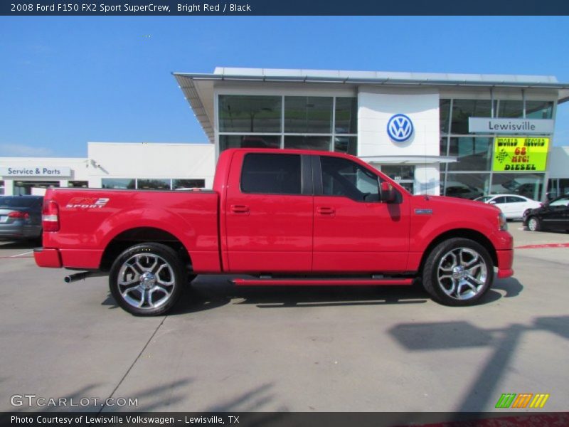 Bright Red / Black 2008 Ford F150 FX2 Sport SuperCrew