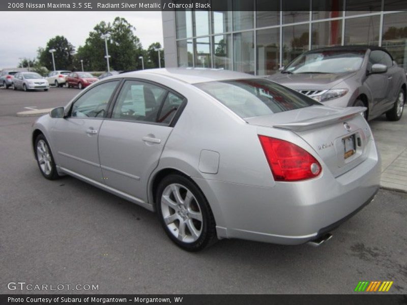 Radiant Silver Metallic / Charcoal Black 2008 Nissan Maxima 3.5 SE