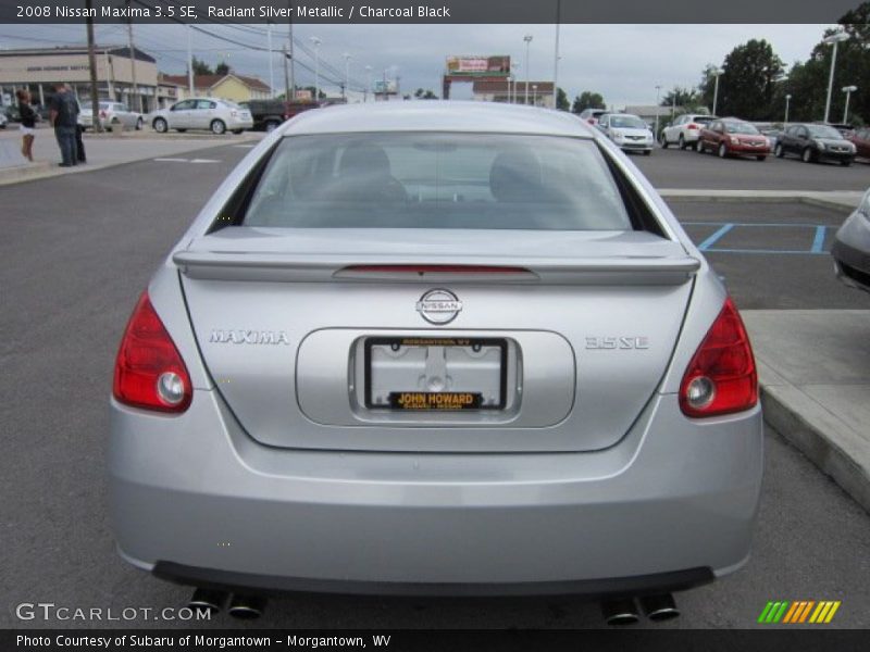 Radiant Silver Metallic / Charcoal Black 2008 Nissan Maxima 3.5 SE