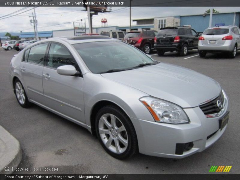 Radiant Silver Metallic / Charcoal Black 2008 Nissan Maxima 3.5 SE