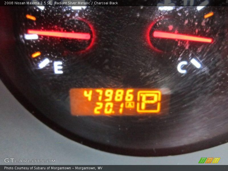 Radiant Silver Metallic / Charcoal Black 2008 Nissan Maxima 3.5 SE