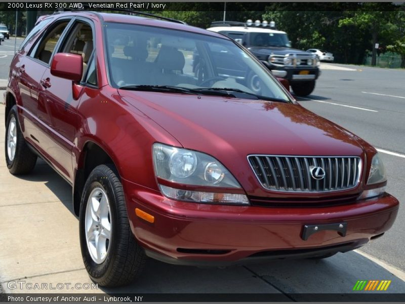 Venetian Red Pearl / Ivory 2000 Lexus RX 300 AWD