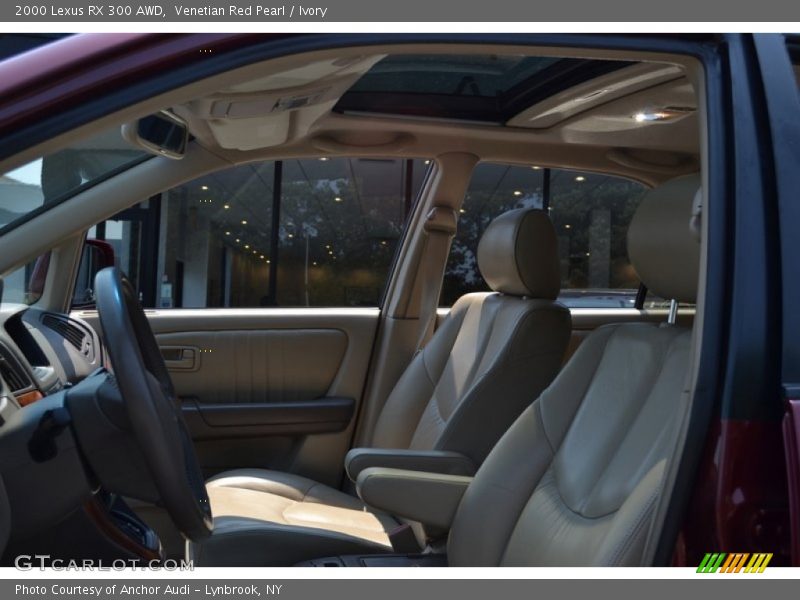 Venetian Red Pearl / Ivory 2000 Lexus RX 300 AWD