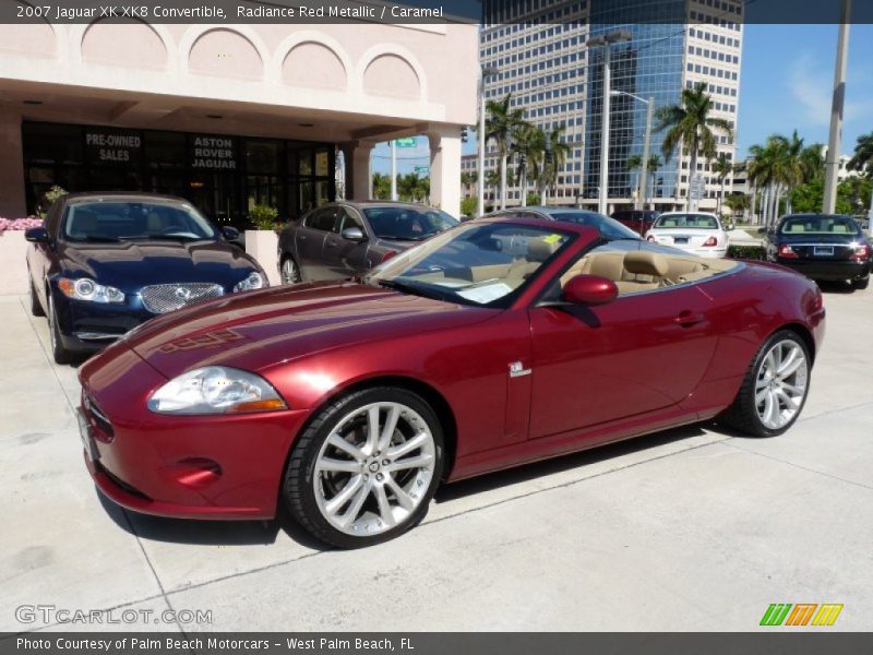 Radiance Red Metallic / Caramel 2007 Jaguar XK XK8 Convertible