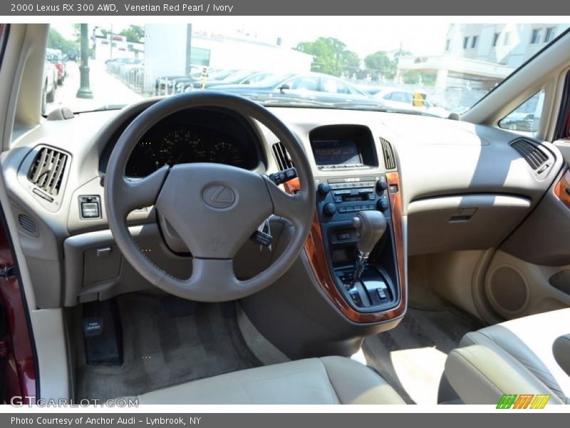 Venetian Red Pearl / Ivory 2000 Lexus RX 300 AWD
