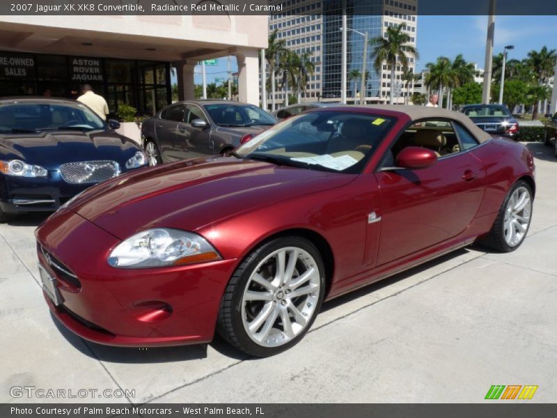 Radiance Red Metallic / Caramel 2007 Jaguar XK XK8 Convertible