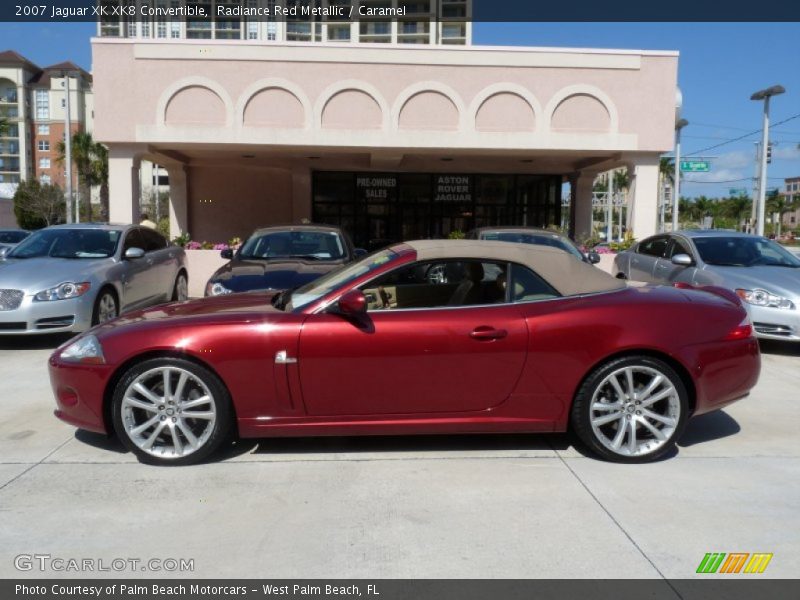 Radiance Red Metallic / Caramel 2007 Jaguar XK XK8 Convertible