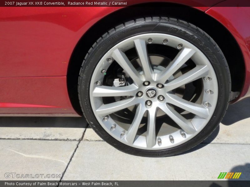 Radiance Red Metallic / Caramel 2007 Jaguar XK XK8 Convertible