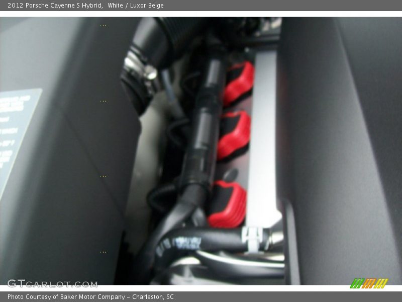White / Luxor Beige 2012 Porsche Cayenne S Hybrid