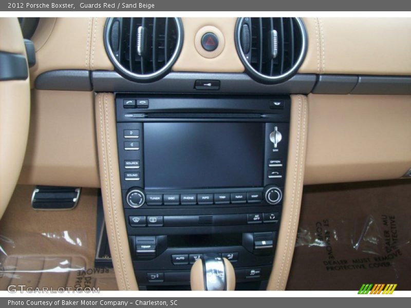 Controls of 2012 Boxster 