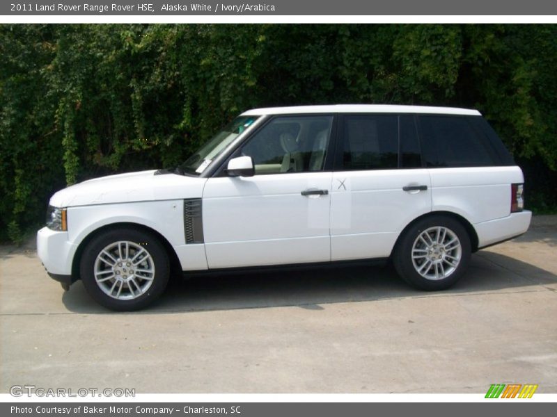 Alaska White / Ivory/Arabica 2011 Land Rover Range Rover HSE
