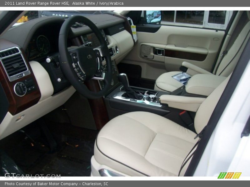 Alaska White / Ivory/Arabica 2011 Land Rover Range Rover HSE