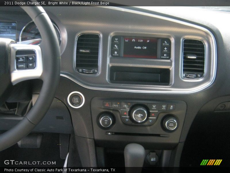 Bright White / Black/Light Frost Beige 2011 Dodge Charger SE