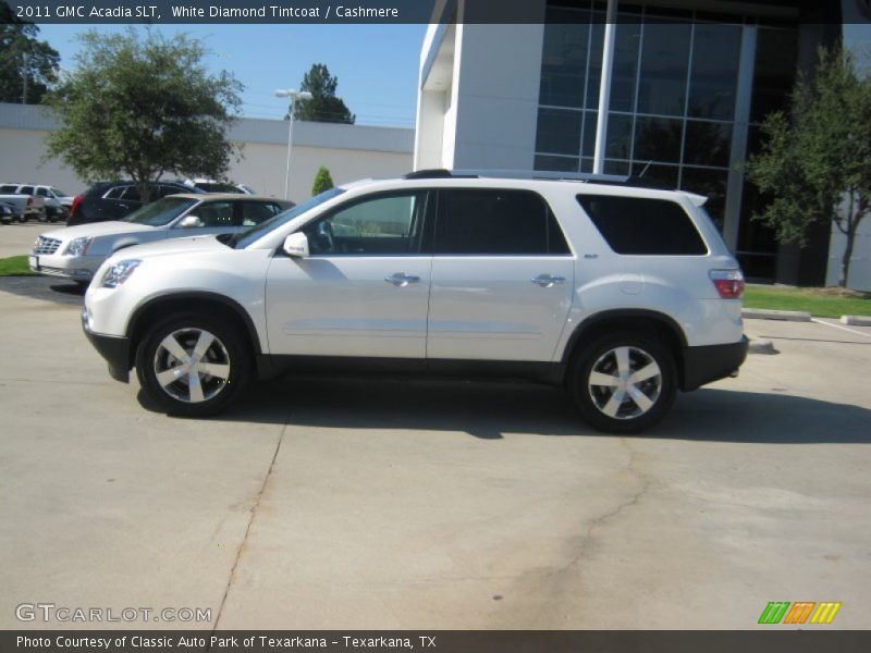 White Diamond Tintcoat / Cashmere 2011 GMC Acadia SLT