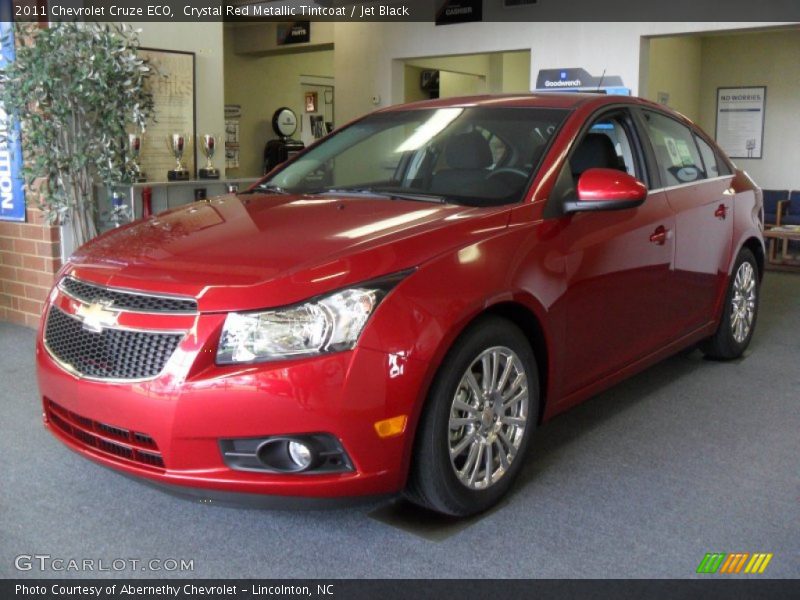 Crystal Red Metallic Tintcoat / Jet Black 2011 Chevrolet Cruze ECO