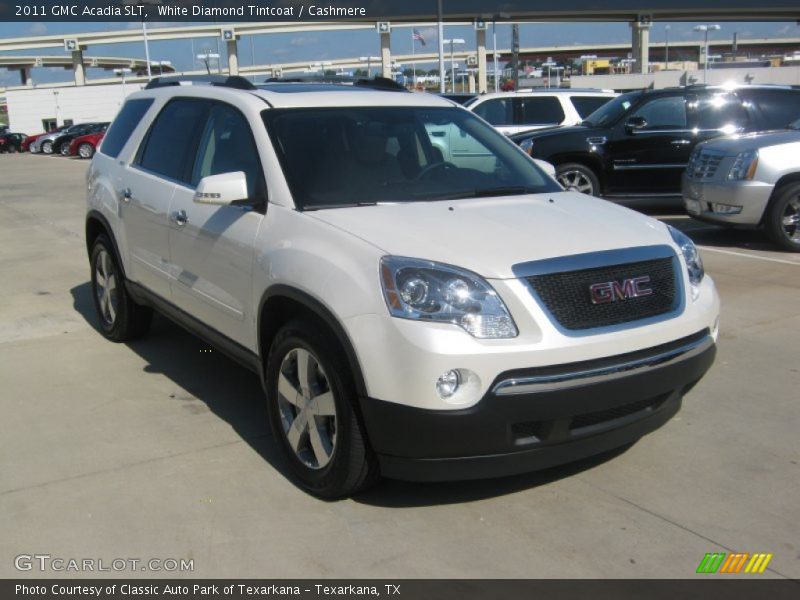 White Diamond Tintcoat / Cashmere 2011 GMC Acadia SLT