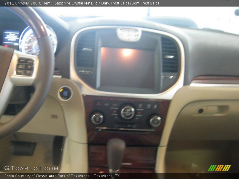 Sapphire Crystal Metallic / Dark Frost Beige/Light Frost Beige 2011 Chrysler 300 C Hemi