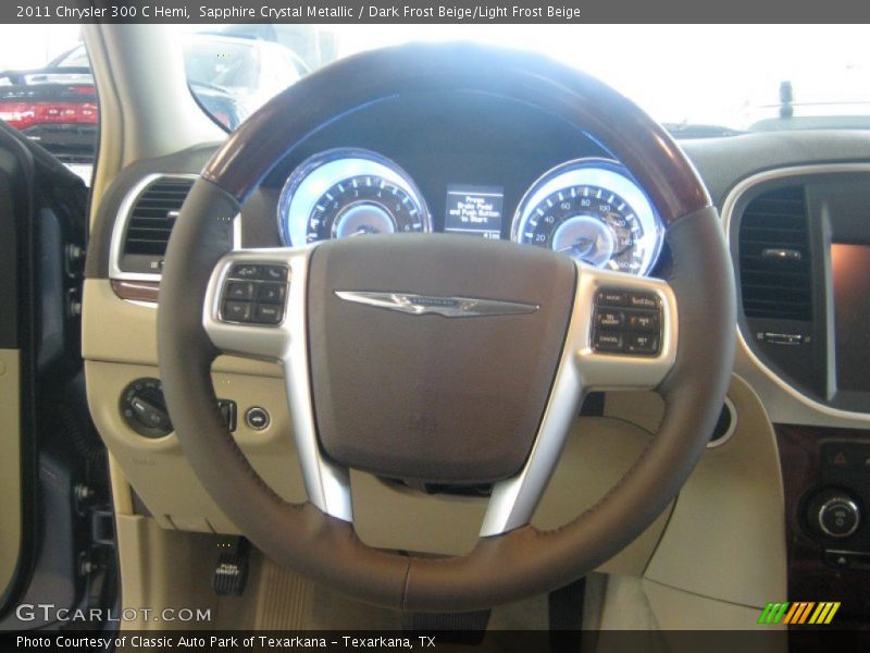 Sapphire Crystal Metallic / Dark Frost Beige/Light Frost Beige 2011 Chrysler 300 C Hemi